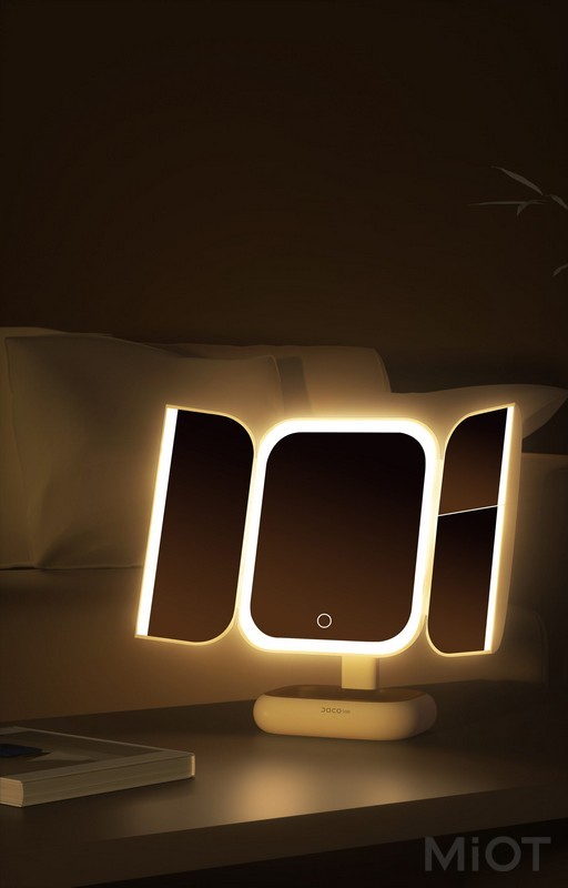 Зеркало для макияжа с подсветкой Xiaomi DOCO Folding Mirror