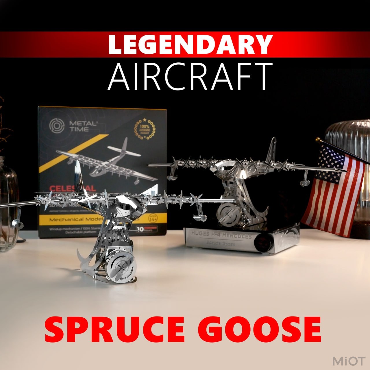 Самолет Hughes H-4 Hercules модель Metal-Time Celestial Hercules