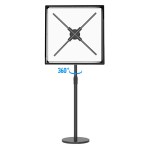Голографический 3D настольный вентилятор 3D LED fan 52cm kit с напольным кронштейном та защитной рамкой