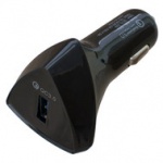 АВТОМОБИЛЬНОЕ ЗАРЯДНОЕ УСТРОЙСТВО QUICK CHARGE 3.0 1 x USB BLACK PN-QC3-CAR-B PATRON