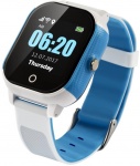 Детские смарт-часы Lemfo DF50 Ellipse Aqua с GPS трекером (Бело-голубой)