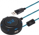 Kotion usb hub S2 (Черно-синий)