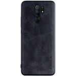 Кожаный чехол AIORIA Vintage для Xiaomi Redmi 9 Черный (147147)