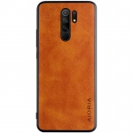 Кожаный чехол AIORIA Vintage для Xiaomi Redmi 9 Коричневый (147144)