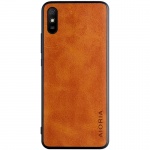 Кожаный чехол AIORIA Vintage для Xiaomi Redmi 9A Коричневый (147149)