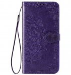 Кожаный чехол (книжка) Art Case с визитницей для Xiaomi Redmi Go Фиолетовый (100127)