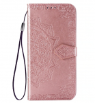 Кожаный чехол (книжка) Art Case с визитницей для Xiaomi Redmi Go Розовый (100124)