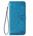 Кожаный чехол (книжка) Art Case с визитницей для Xiaomi Redmi Go Синий (100126)