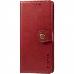 Кожаный чехол книжка GETMAN Gallant (PU) для Xiaomi Redmi Note 8 Pro Красный (167316)