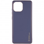 Кожаный чехол Xshield для Xiaomi Mi 11 Lite Серый / Lavender Gray (200504)