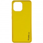 Кожаный чехол Xshield для Xiaomi Mi 11 Lite Желтый / Yellow (200494)