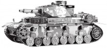 Коллекционная модель PIECECOOL IV TANK SILVER P037-S