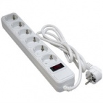 СЕТЕВОЙ ФИЛЬТР 6 РОЗЕТОК WHITE 1.8 м, 3*1мм2 SP-1062W PATRON