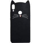Силиконовая накладка 3D Cat для Xiaomi Redmi 7 Черный (106849)