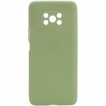 Силиконовый чехол Candy Full Camera для Xiaomi Poco X3 NFC / Poco X3 Pro Фисташковый (187521)