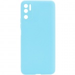 Силиконовый чехол Candy Full Camera для Xiaomi Redmi Note 10 5G / Poco M3 Pro Бирюзовый / Turquoise (187389)