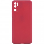 Силиконовый чехол Candy Full Camera для Xiaomi Redmi Note 10 5G / Poco M3 Pro Красный / Camellia (187392)