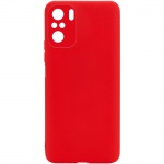Силиконовый чехол Candy Full Camera для Xiaomi Redmi Note 10 Красный / Red (183975)