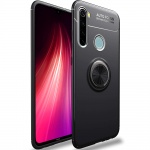 TPU чехол Deen ColorRing под магнитный держатель для Xiaomi Redmi Note 8T Черный / Черный (121199)