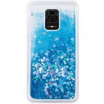TPU чехол Liquid hearts для Xiaomi Redmi Note 9s / Note 9 Pro / Note 9 Pro Max Бирюзовый (133761)