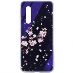 TPU+Glass чехол Fantasy с глянцевыми торцами для Xiaomi Mi CC9 / Mi 9 Lite Цветение (108240)