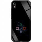 TPU+Glass чехол ForFun для Xiaomi Redmi 7A PS / Черный (110746)