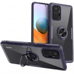 TPU+PC чехол Deen CrystalRing for Magnet (opp) для Xiaomi Redmi Note 10 Pro Бесцветный / Темно-синий (179777)