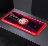 TPU+PC чехол Deen CrystalRing под магнитный держатель для Xiaomi Mi 9T Бесцветный / Красный (109306)