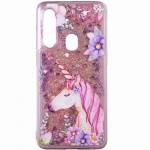 TPU+PC чехол Liquid (Print) для Xiaomi Redmi 7 Единорог (105783)