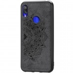 TPU+Textile чехол Mandala с 3D тиснением для Xiaomi Redmi 7 Черный (104163)