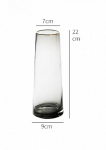 Ваза Xiaomi Decor Colorful Simple Glass Flower 22см (Black)