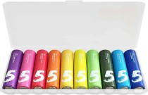 Батарейки Xiaomi CUKTECH AA rainbow alkaline battery plastic case (10 шт) B06