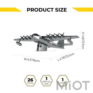 Самолет конструктор Spruce Goose Airplane Metal-Time MT081