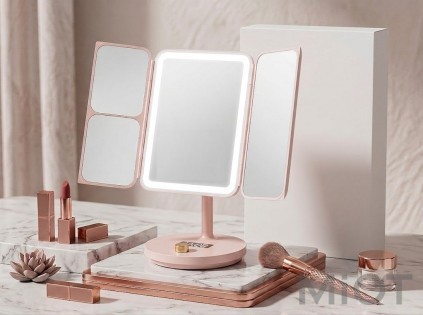 Дзеркало для макіяжу Xiaomi Jordan Judy LED Lighted Makeup Mirror (NV536) Pink