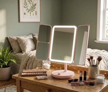 Зеркало для макияжа Xiaomi Jordan Judy LED Lighted Makeup Mirror (NV536) Pink