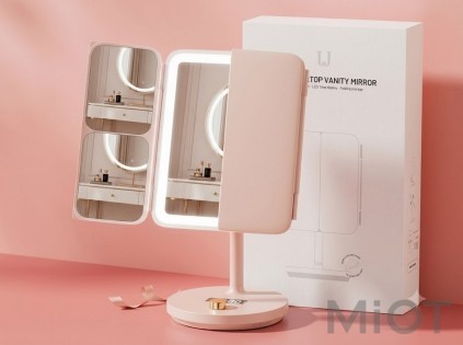 Зеркало для макияжа Xiaomi Jordan Judy LED Lighted Makeup Mirror (NV536) Pink
