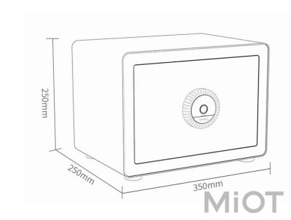 Розумний електронний сейф зі сканером відбитка пальця Xiaomi CRMCR 25Z BGX-X1-25Z