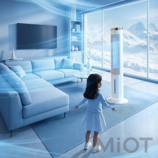 Кліматичний комплекс Xiaomi Jipin Smart Tower Fan 3 в 1 (+ 8 хладагентов)