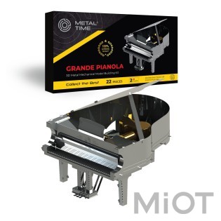 Музыкальный рояль пианино конструктор с механизмом Grande Pianola Metal-Time MT011