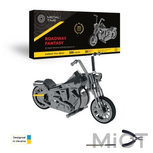 Мотоцикл механічний набір Harley Davidson Roadway Fantasy Metal-Time MT012
