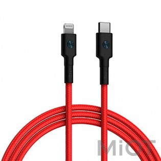 Кабель ZMi AL872 USB-C - Lighting Red 0.3m