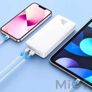 Зовнішній акумулятор (Power Bank) Baseus Airpow 20000 mAh 20W White (PPAP20K)
