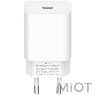 Мережевий зарядний пристрій ZMI 20W PD Type-C White (HA716)