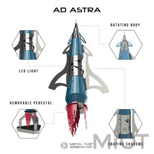 Космическая ракета модель конструктор Metal Time Ad Astra MT050