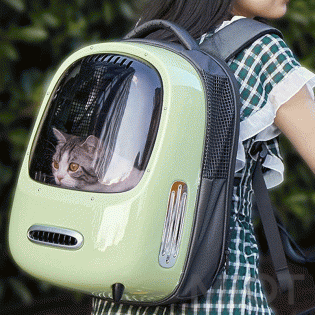 Рюкзак для переноски кошек Xiaomi Breezy Smart Cat Carrier Green P7701