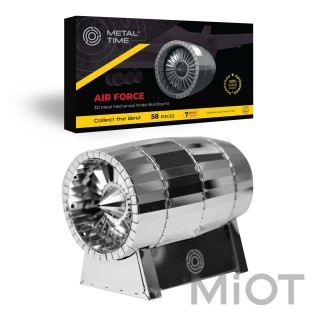Турбіна літака модель для збирання Metal Time Air Force MT022