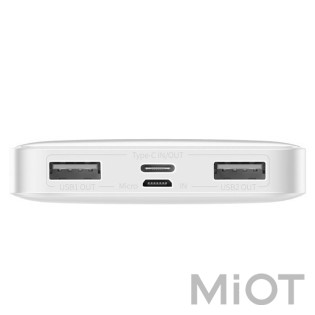 Зовнішній акумулятор (Power Bank) Baseus Bipow Digital Display 10000 mAh 15W White (PPDML-I02)