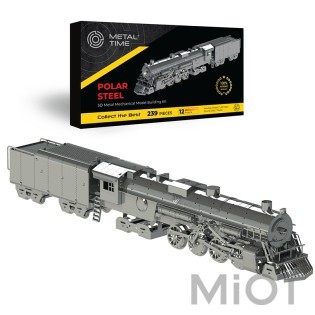 Поїзд Полярний експрес-конструктор Metal-Time Polar Steel MT052ST