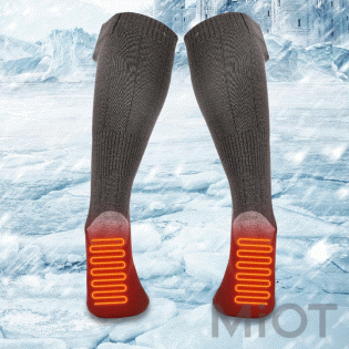 Термошкарпетки з підігрівом  Yijia Heating socks Gray