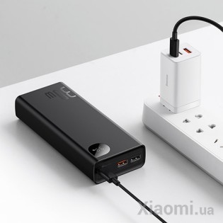 Внешний аккумулятор (Power Bank) Baseus Adaman Metal Digital Display 20000 mAh 30W black (PPAD030001)